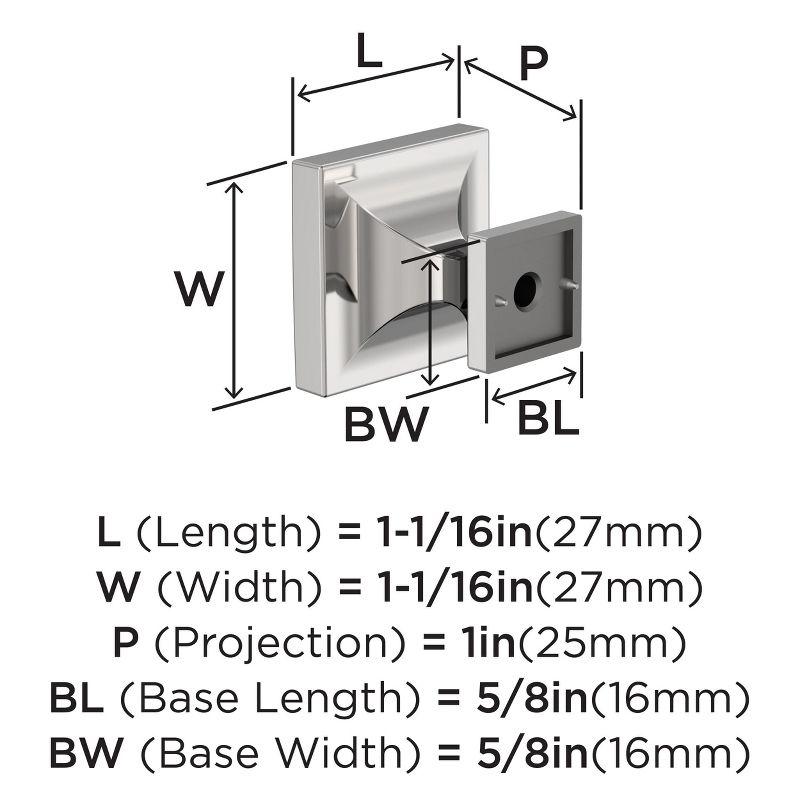 Pedestal 1-1/16" Square Knob Multipack