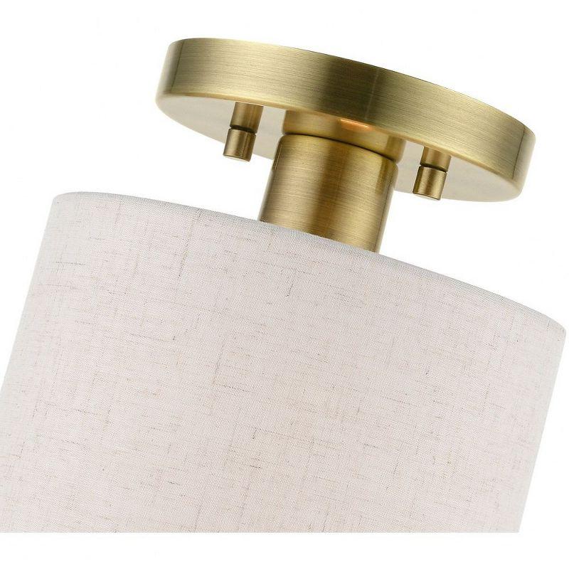 Livex Lighting Blossom 1 - Light Semi-Flush Mount in  Antique Brass