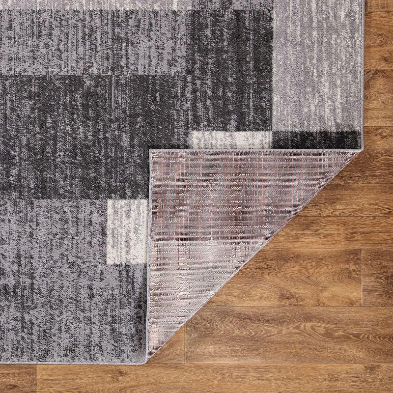 World Rug Gallery Modern Geometric Boxes Area Rug