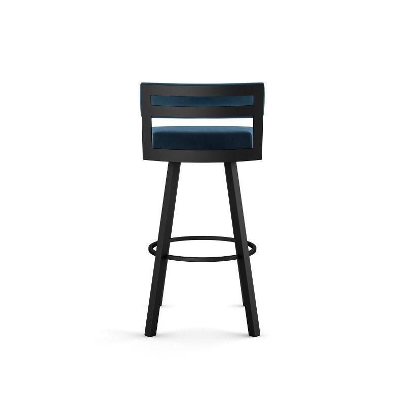 Amisco Travis Upholstered Counter Height Barstool Blue/Black