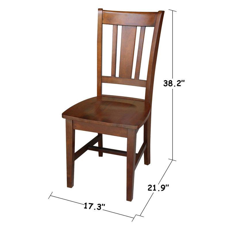 Basic Size Desk with Drawer and Chair Brown - International Concepts