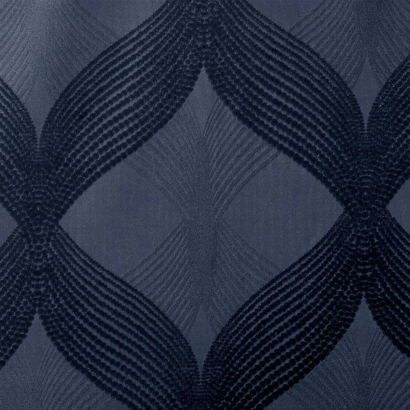 Madison Park Bentley Ogee Knitted Jacquard Geometric Total Blackout Single Curtain Panel