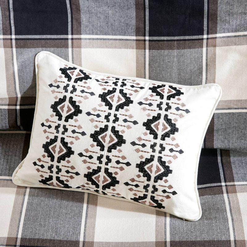 Urban Cabin Luxe Cotton Jacquard Queen Comforter Set in Brown