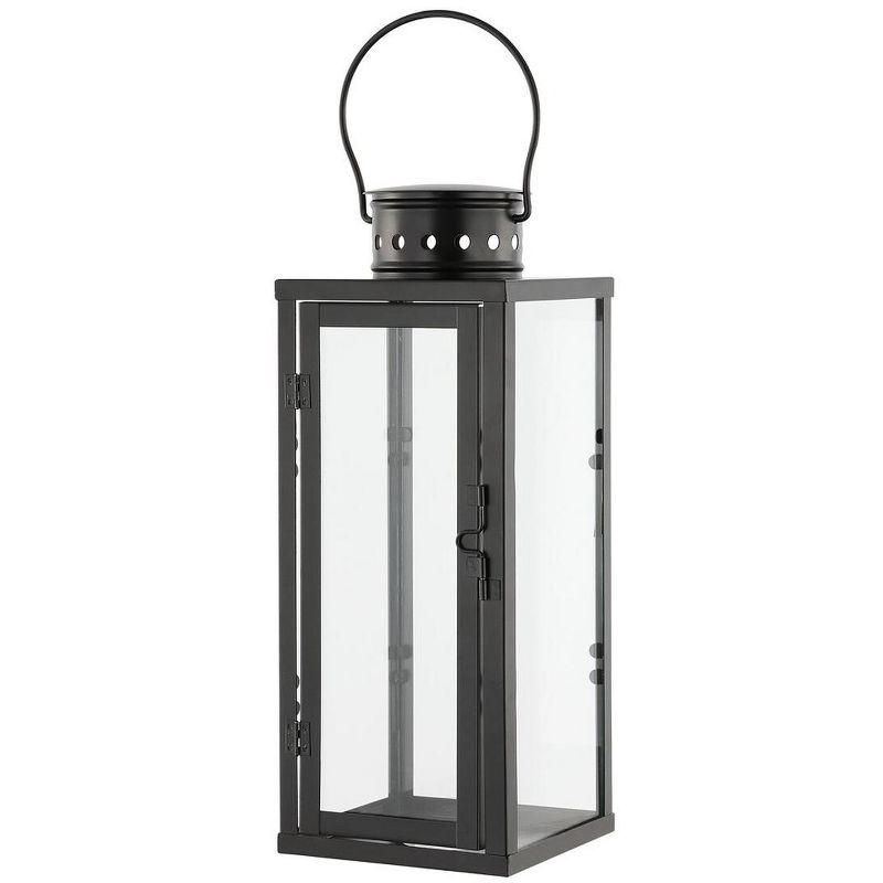 Lorient 21.5" Outdoor Lantern (Set of 2) - Black - Safavieh.