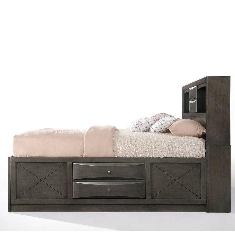 Wildon Home® Elyne Bookcase Storage Bed