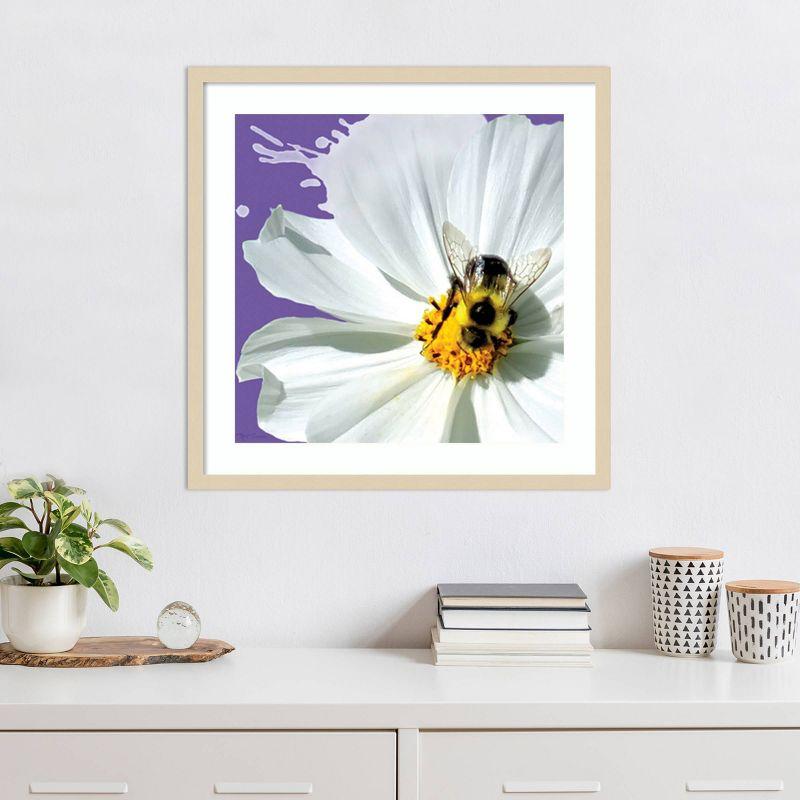 Amanti Art 25"x25" Flower Pop IV by Marie Elaine Cusson Wood Framed Wall Art Print