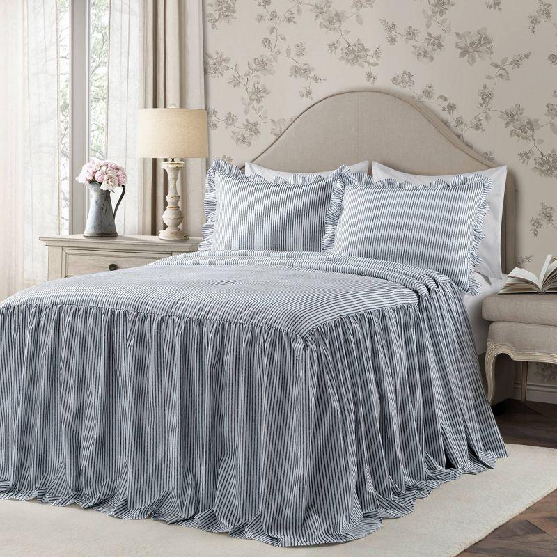 Reyna Microfiber Reversible 3 Piece Bedspread Set