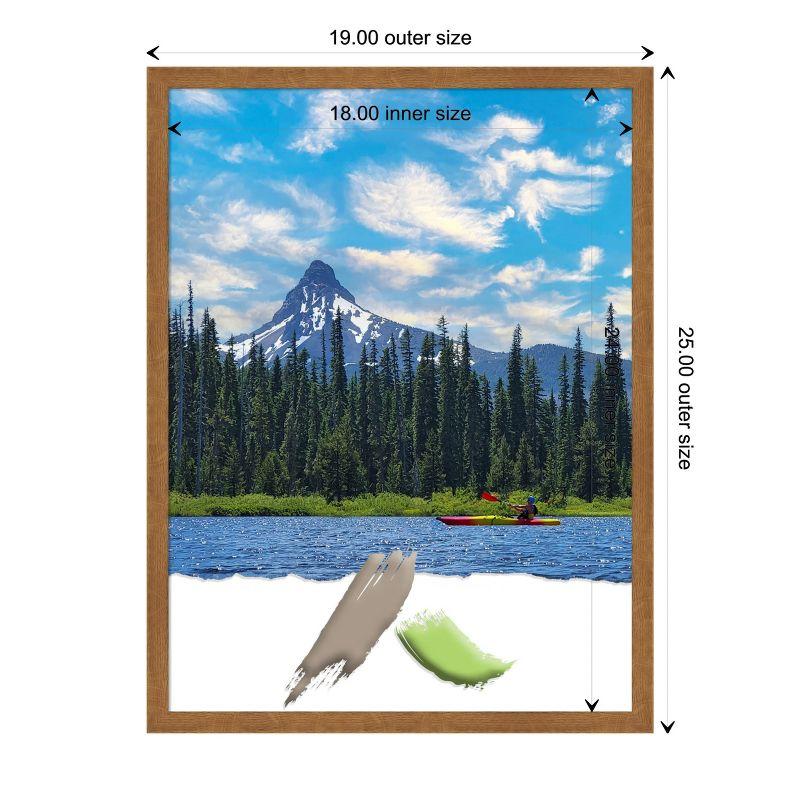 Amanti Art Carlisle Blonde Narrow Wood Picture Frame Opening Size 18x24 in.