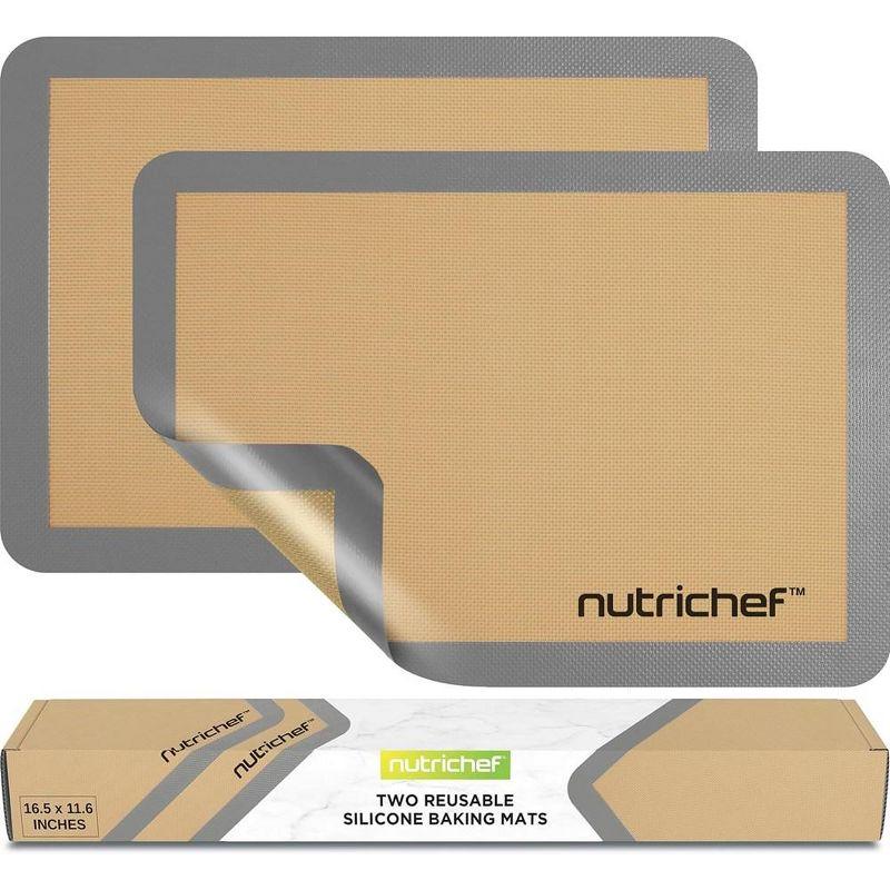 NutriChef NutriChef Non-Stick Silicone 2 Piece Baking Sheet Set (Set of 2)