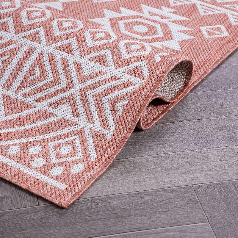 Terra Geometric Flat Woven Indoor/Outdoor Area Rug