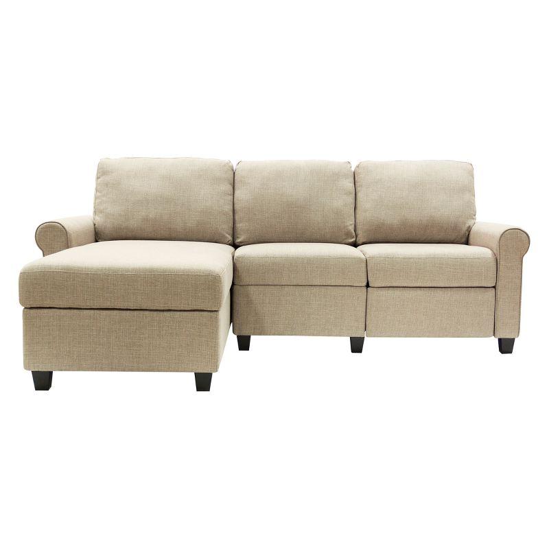 Serta Palisades Reclining Sectional Sofa with Storage Chaise