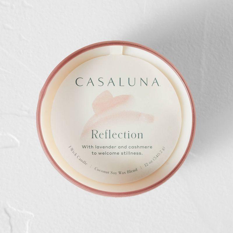 Reflection Salted Glass Wellness Jar Candle Pink 12oz - Casaluna™