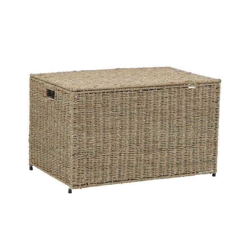 Household Essentials Woven Wicker Storage Chest
