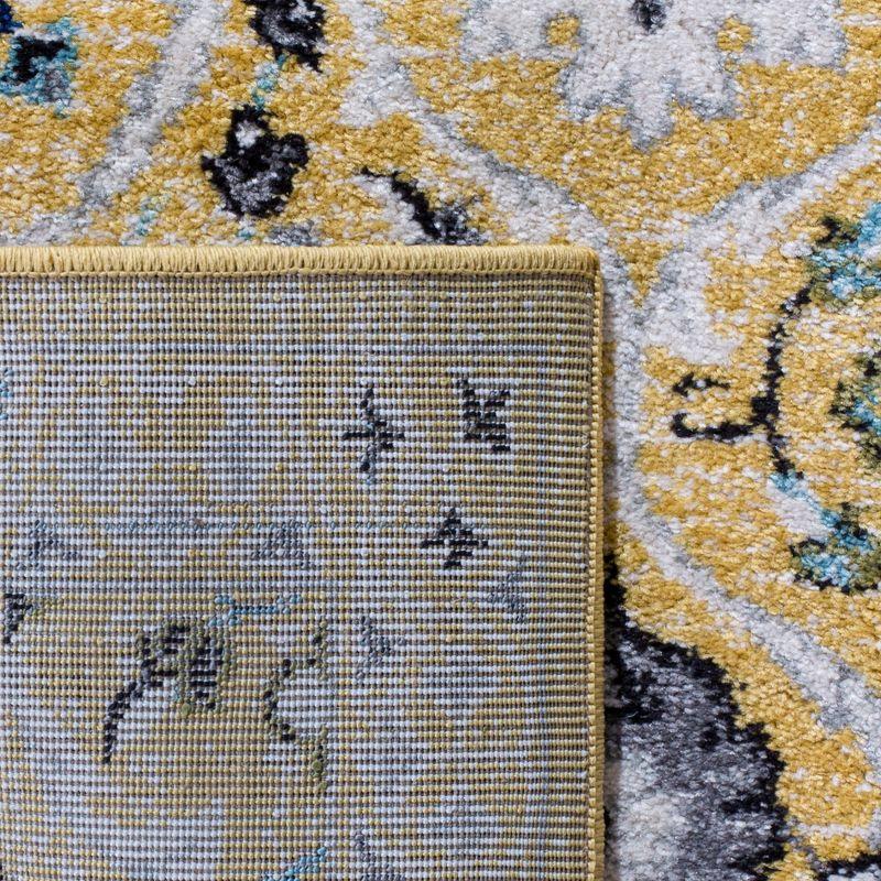 Evoke EVK210 Power Loomed Area Rug - Gold/Ivory - 8'x10' - Safavieh.