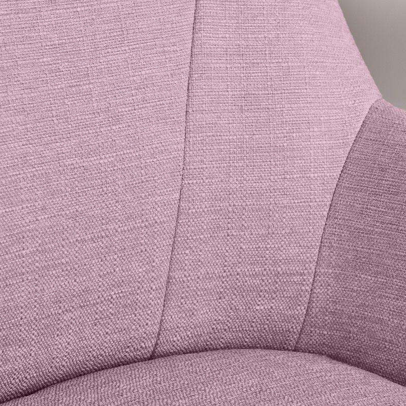 Serta Style Leighton Home Office Chair Fresh Lilac : Upholstered, Adjustable, with Fixed Arms & Wood Frame