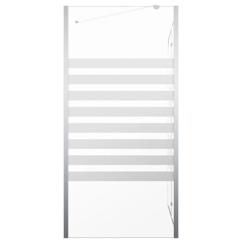 VidaXL Bathtub Shower Door Folding Bathtub Door Tub Enclosure Tempered Glass