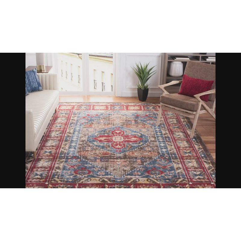 Bijar BIJ621 Power Loomed Indoor Area Rug - Brown/Royal - 5'3"x7'6" - Safavieh