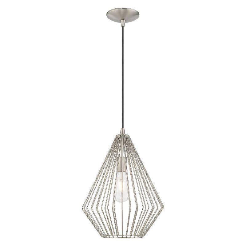 Livex Lighting Linz 1 - Light Pendant in  Brushed Nickel