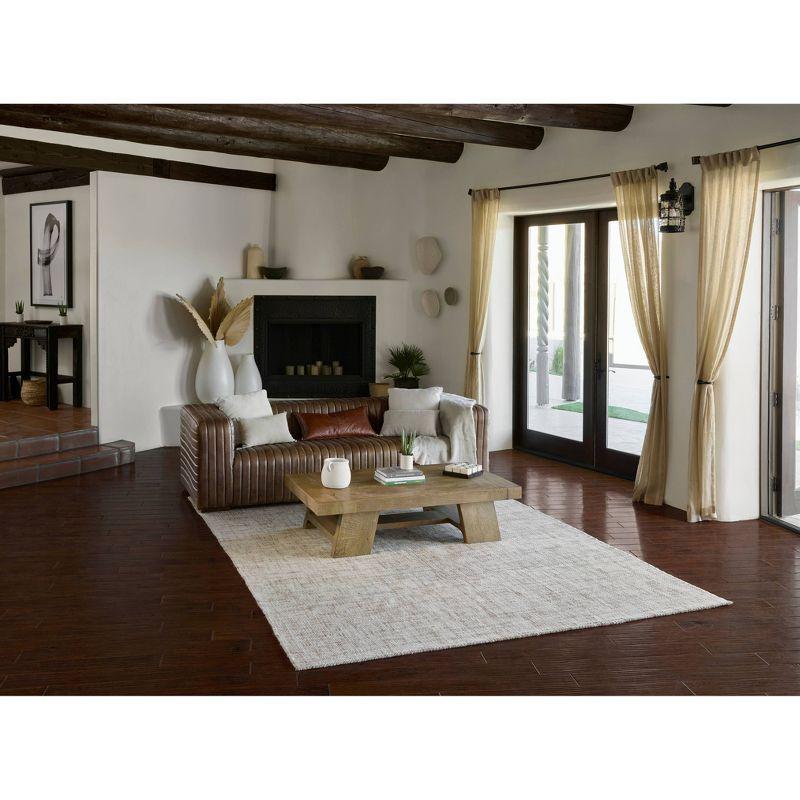 Momeni 5'x8' James Solid Handtufted Area Rug Light Gray: Wool, Low Pile, Rectangle, Indoor, Vacuum Care