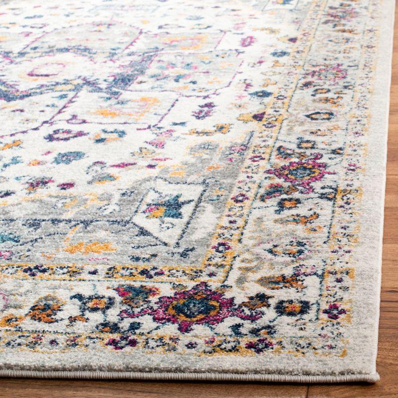 Evoke EVK275 Power Loomed Indoor Area Rug - Ivory/Grey - 5'3"x7'6" - Safavieh