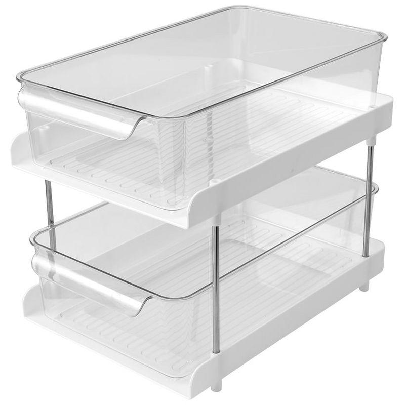 The Lakeside Collection 2-Tier Storage drawers with Handles