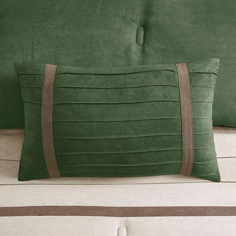 Madison Park Palmer 7 PC Pieced Faux Suede Comforter Set