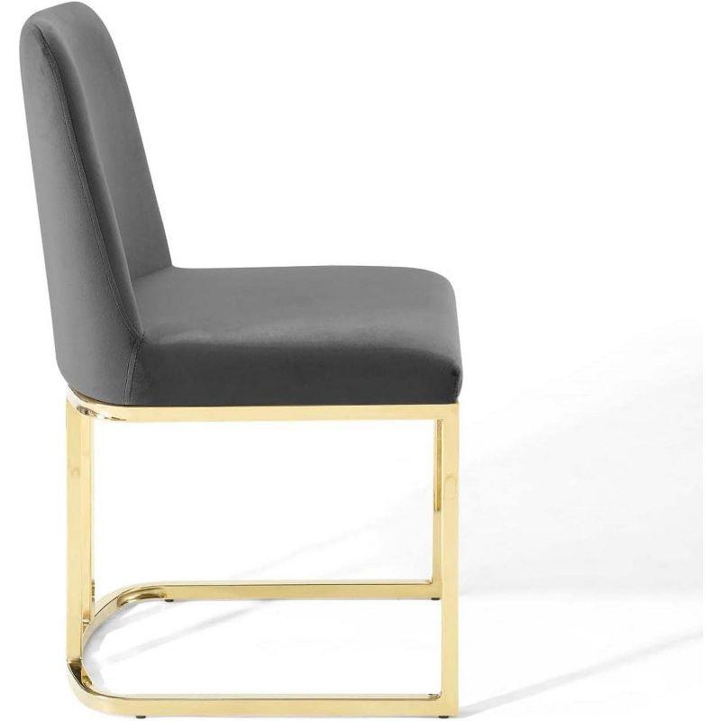 Modway Amplify Sled Base Performance Velvet Dining Side Chair