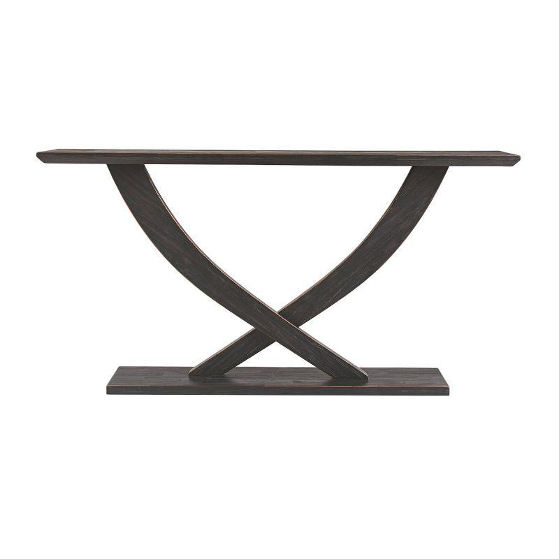 Rasmus Console Table Black Charcoal - Boraam: Acacia Wood, Hallway Display, Rubberwood Frame
