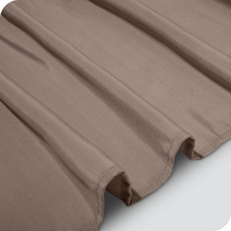 Taupe King Adjustable Ruffled Polyester Bed Skirt