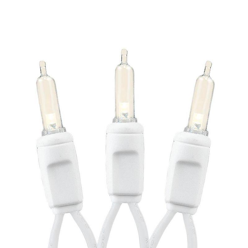 Novelty Lights Warm White 35 light T5 Traditional LED Christmas Mini Light Set (White Wire, 11.5 Feet)