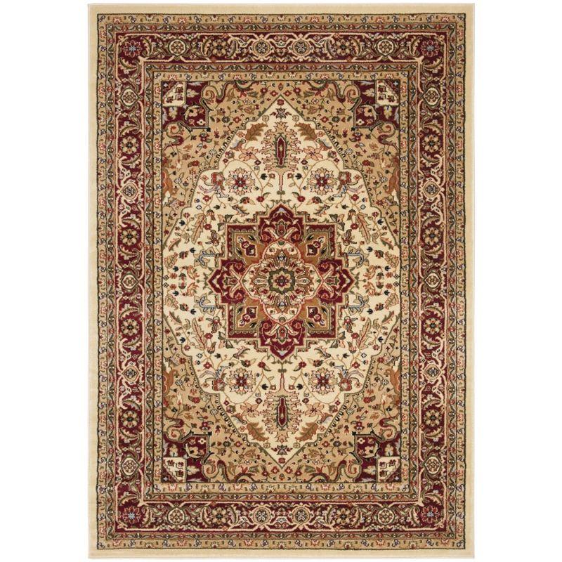 Lyndhurst Heriz LNH330 Power Loomed Area Rug - Ivory/Red - 6'x9' - Safavieh