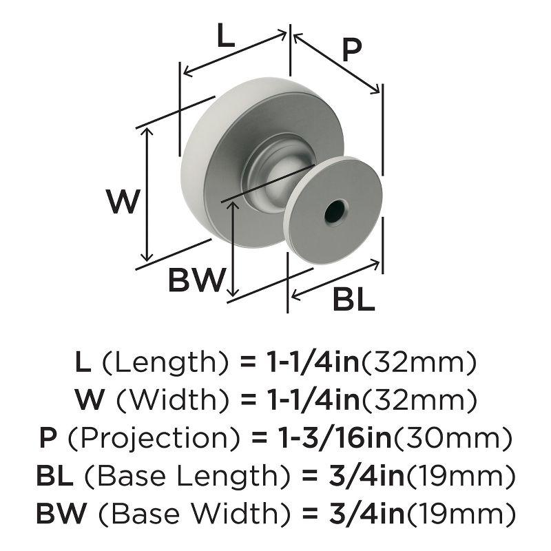 Amerock Winsome Cabinet or Furniture Knob, 1-1/4 inch (32mm) Diameter