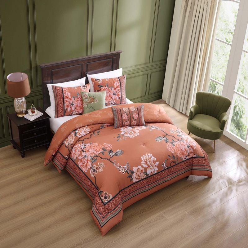 BeBeJan Bebejan Rossana 100% Cotton Sateen 5 Piece Reversible Comforter Set