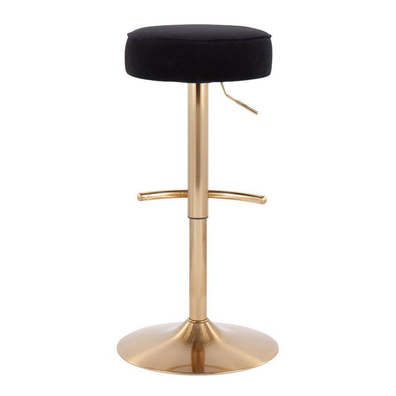 Velvet Dot Height Adjustable Barstool - LumiSource