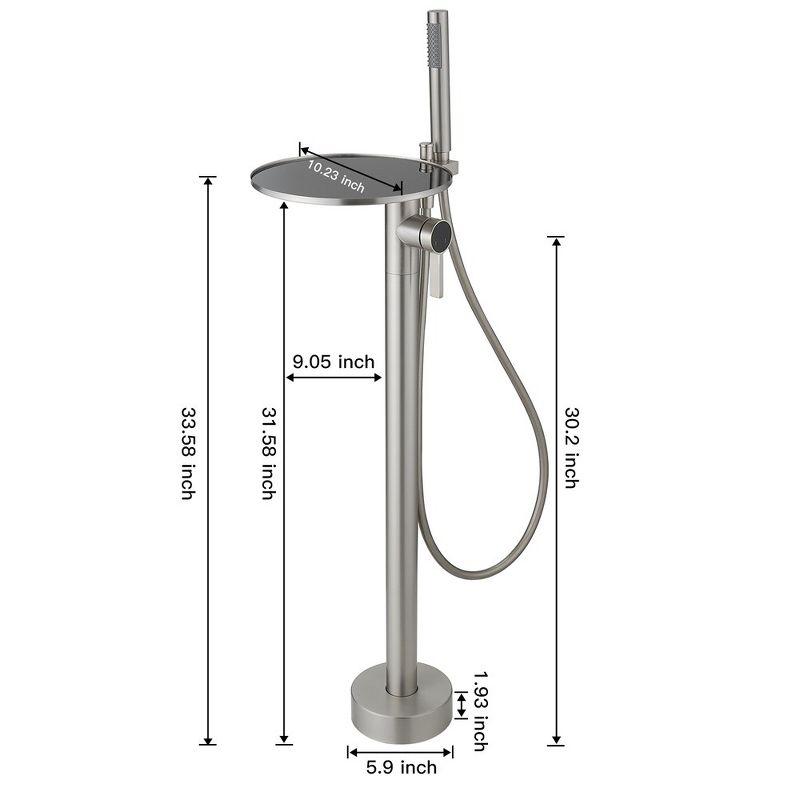 Floor Waterfall Faucet with Diverter