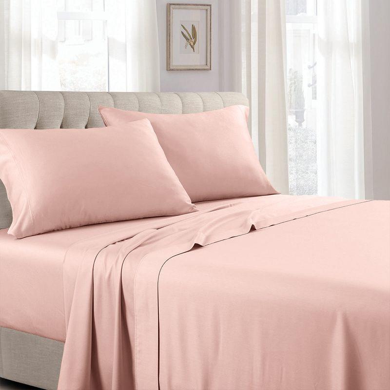Egyptian Linens Soft Cotton Sateen Sheet Set - Extra Deep Fitted (22 inches) Gray Queen