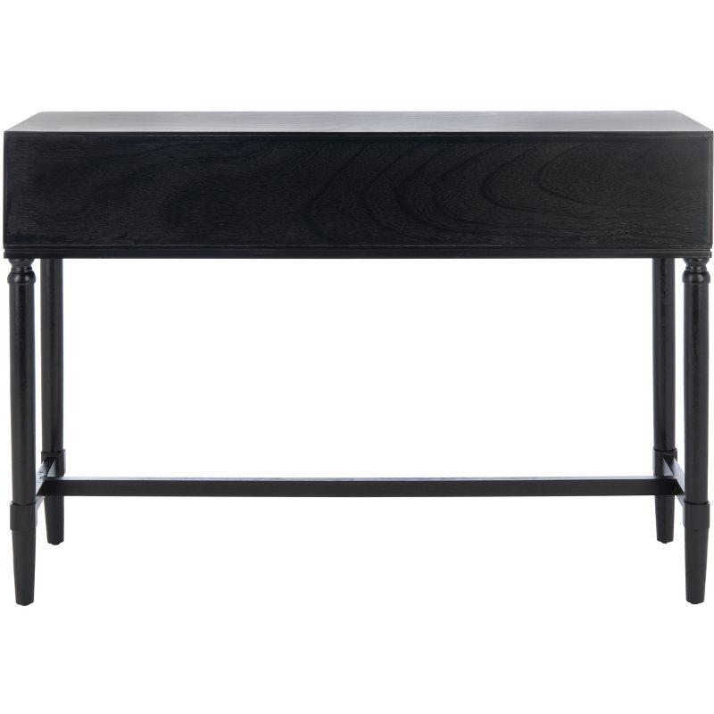 Estella 4 Drawer Console Table - Black - Safavieh