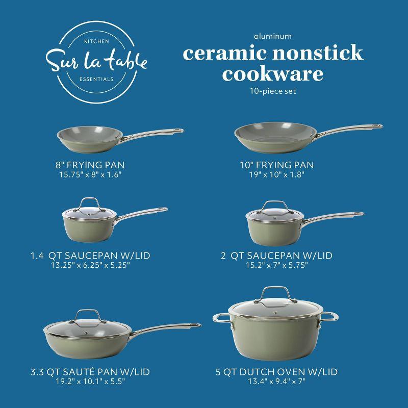 10 - Piece Non-Stick Aluminum Cookware Set