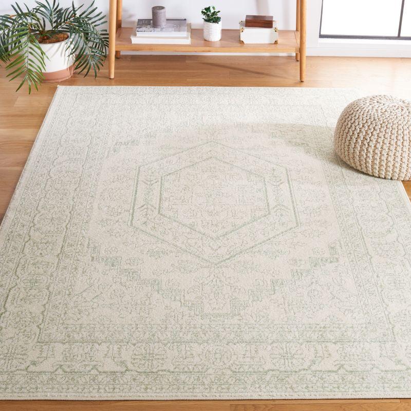 Adirondack ADR108 Machine Made Indoor Area Rug - Sage/Ivory - 4'x6' - Safavieh