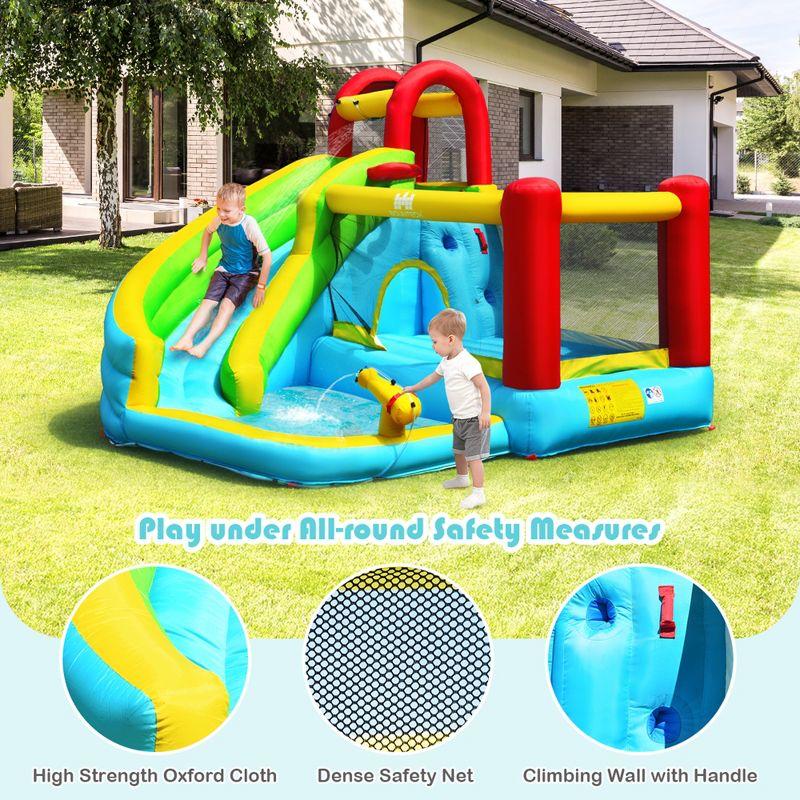 Costway Inflatable Kids Water Slide Jumper Bounce House Splash Water Pool Without Blower