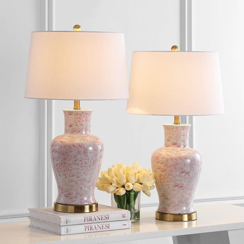 Calli Table Lamp (Set of 2) - Pink/White - Safavieh.