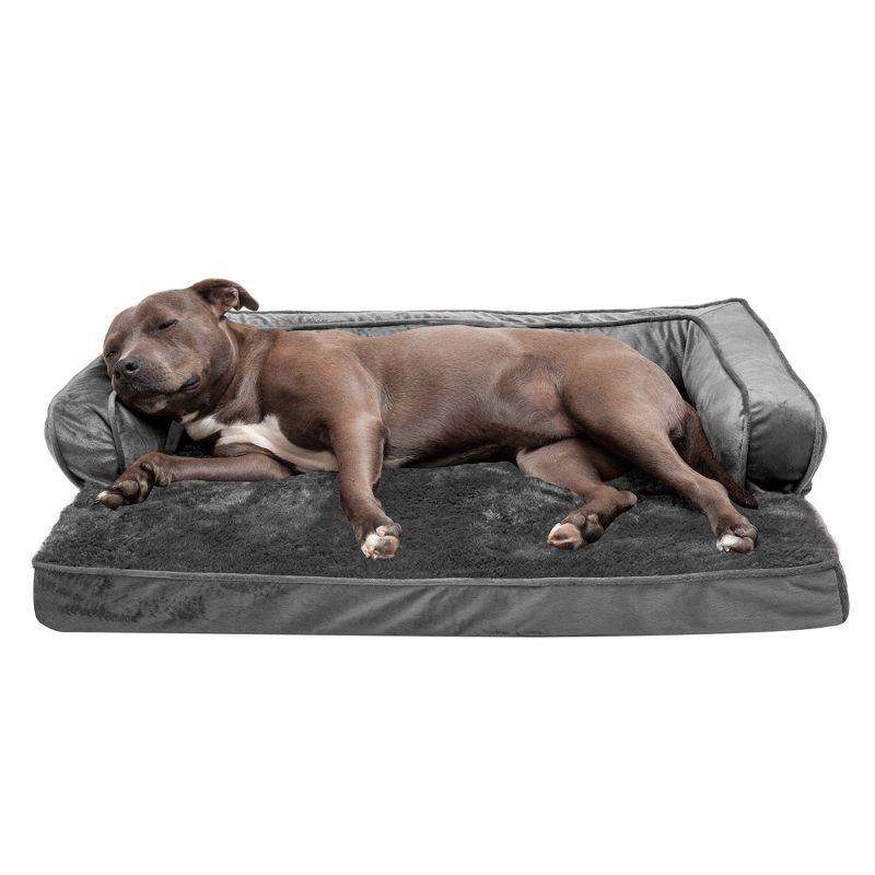 Plush & Velvet Comfy Couch Sofa-Style Pet Bed