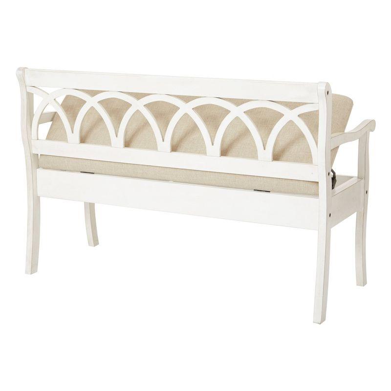 Coventry Storage Bench Beige/White - OSP Home Furnishings