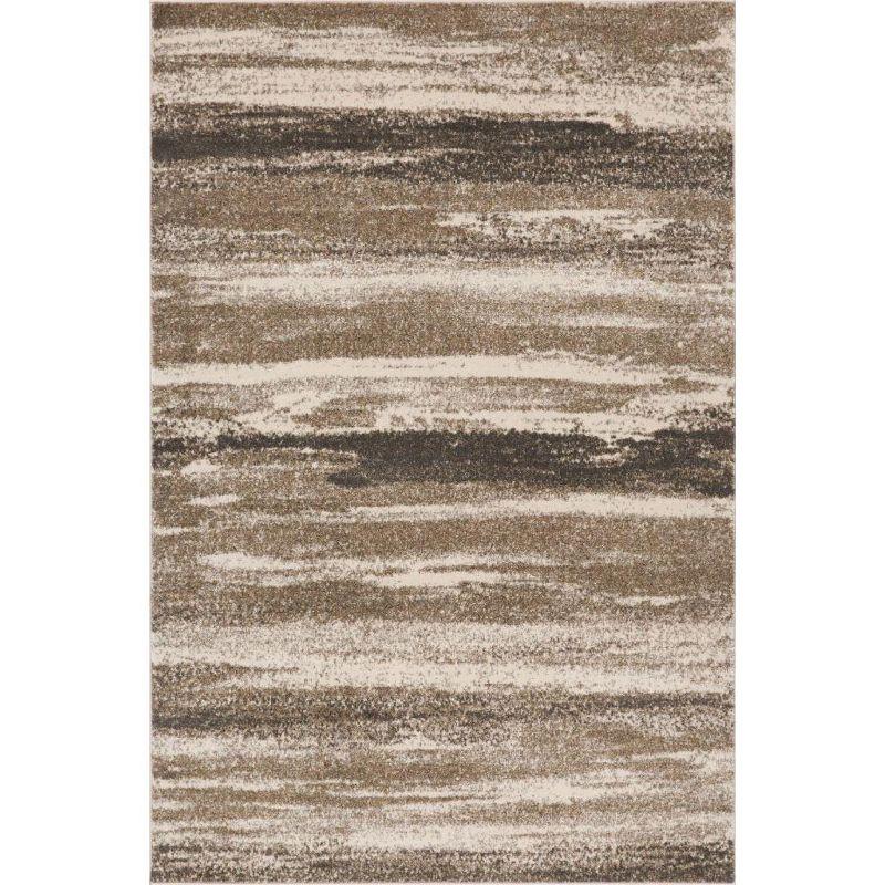 Abstract Brown Area Rug
