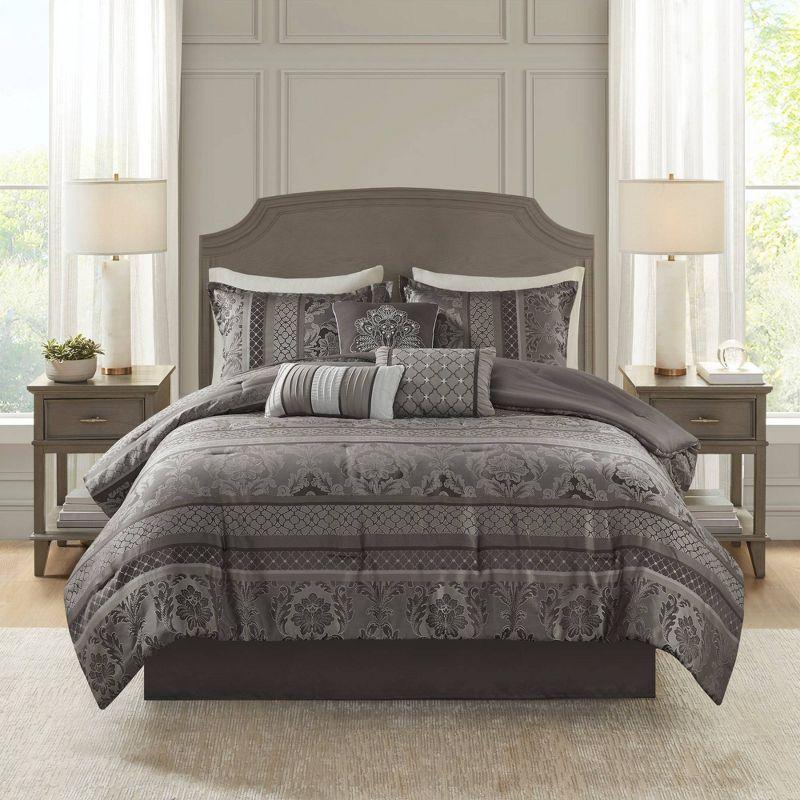 Madison Park Bellagio 7 Piece Jacquard Comforter Set