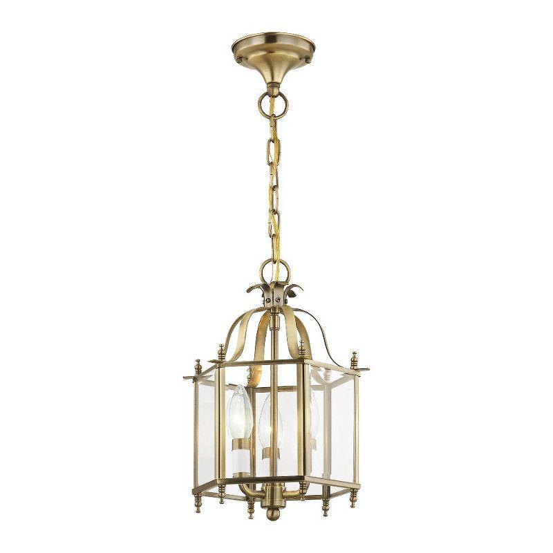 Livex Lighting Livingston 3 - Light Pendant in  Antique Brass