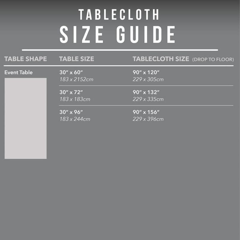 Saro Lifestyle Solid Color Everyday Tablecloth, White, 90" x 156"