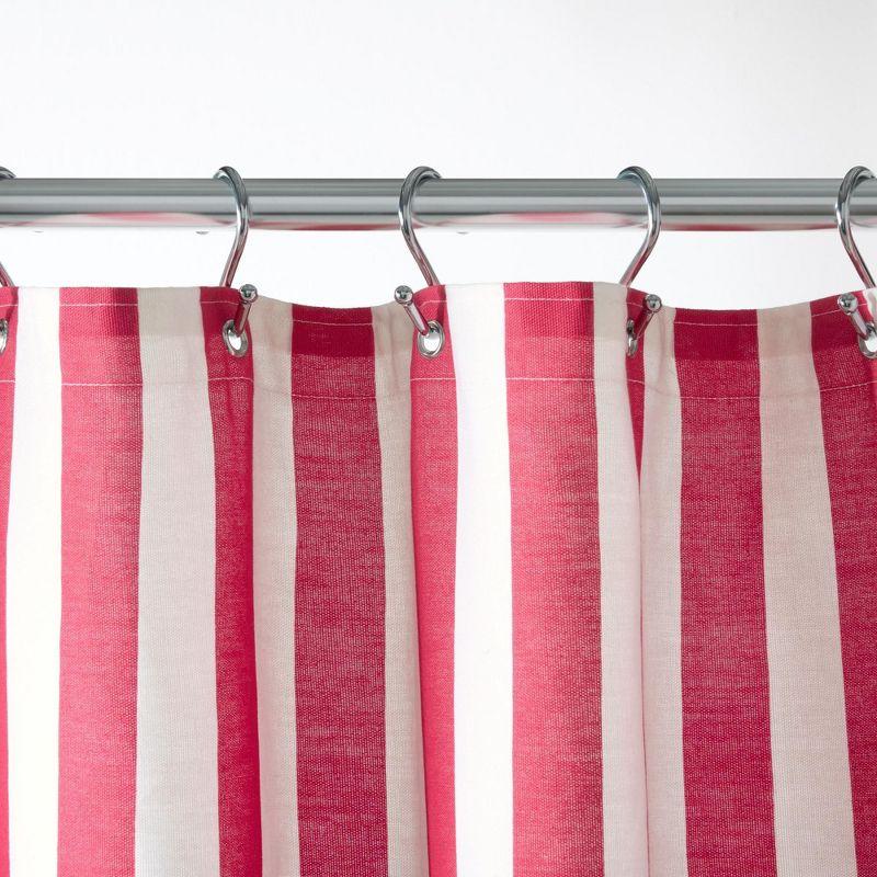Town & Country Living Town & Country Play Adeline Offset Stripe Fabric Shower Curtain 70"X72"