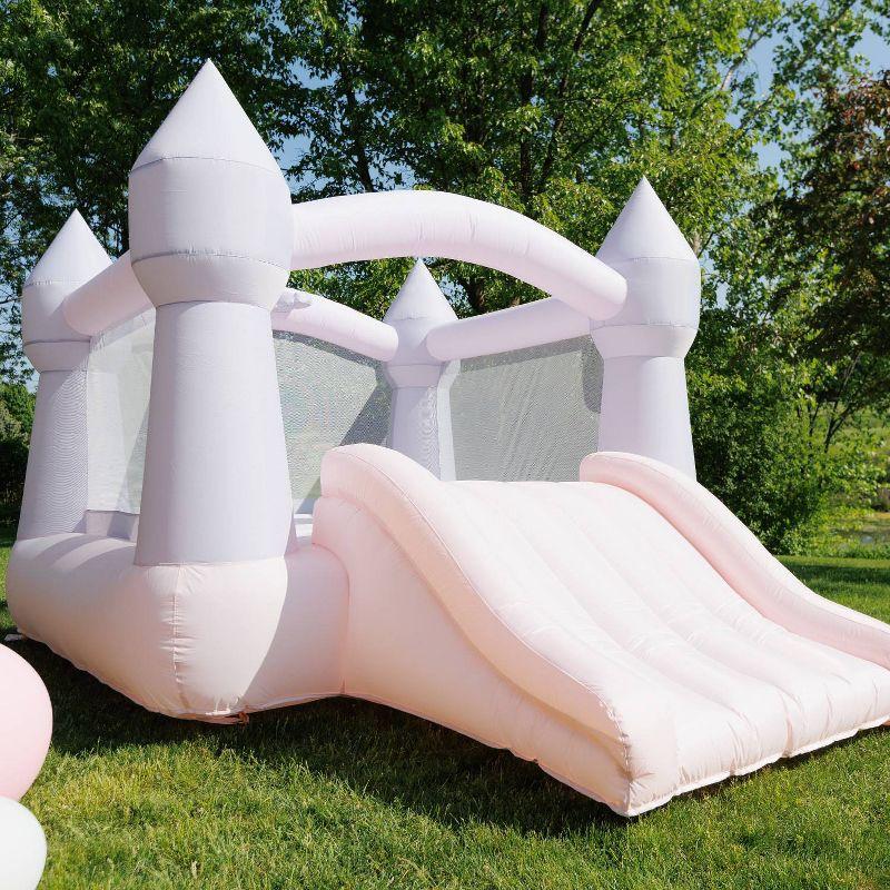 Bounceland Castle Inflatable Bounce House - Cotton Candy Pink