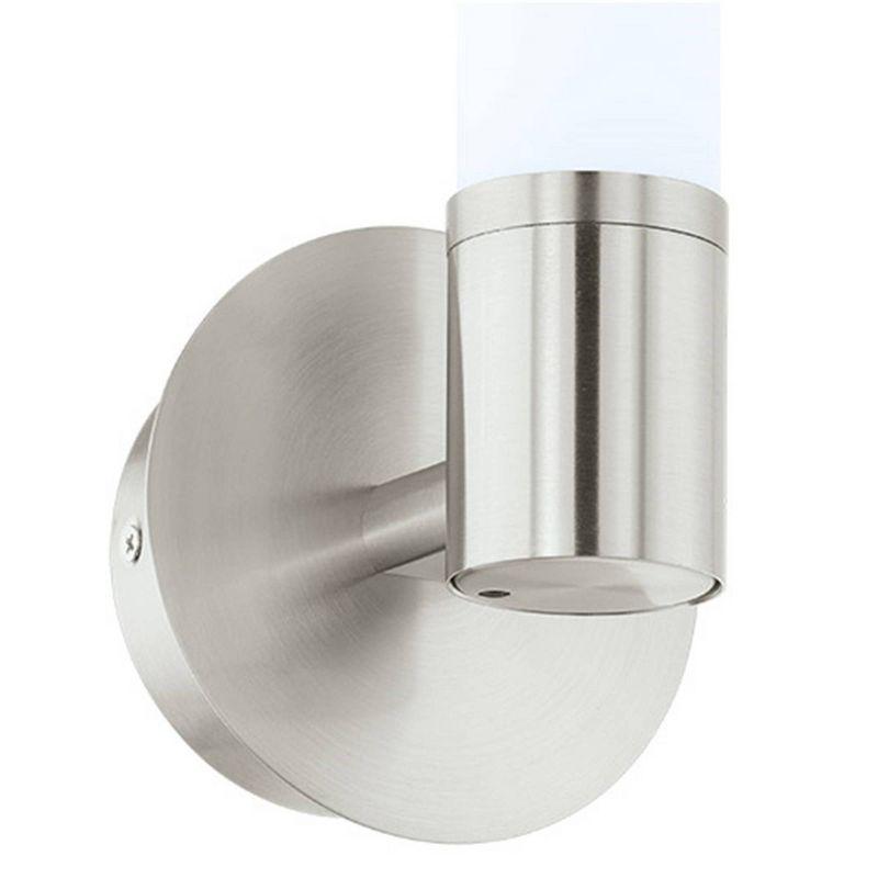 Palmera 16" Satin Nickel Cylinder LED Vanity Sconce